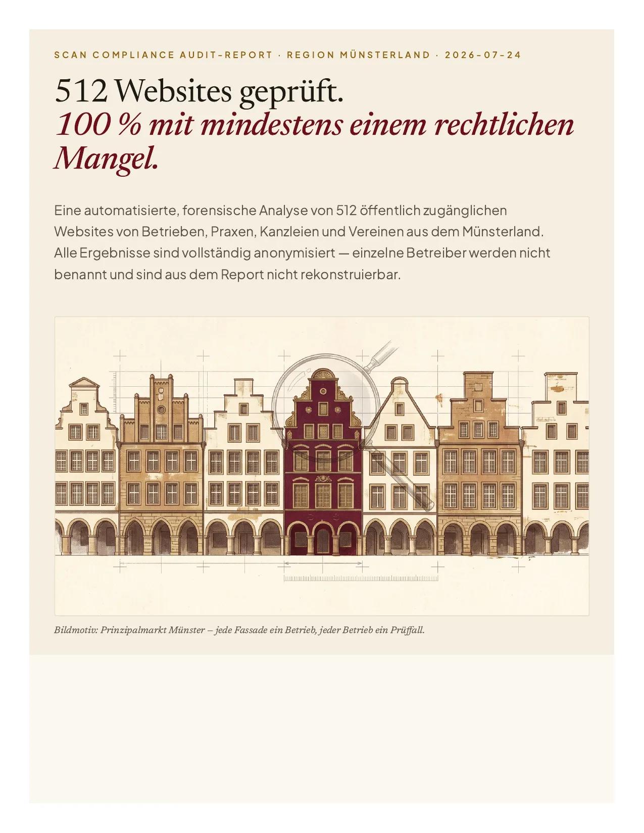 Audit-Report Münsterland 2026 — Titelseite