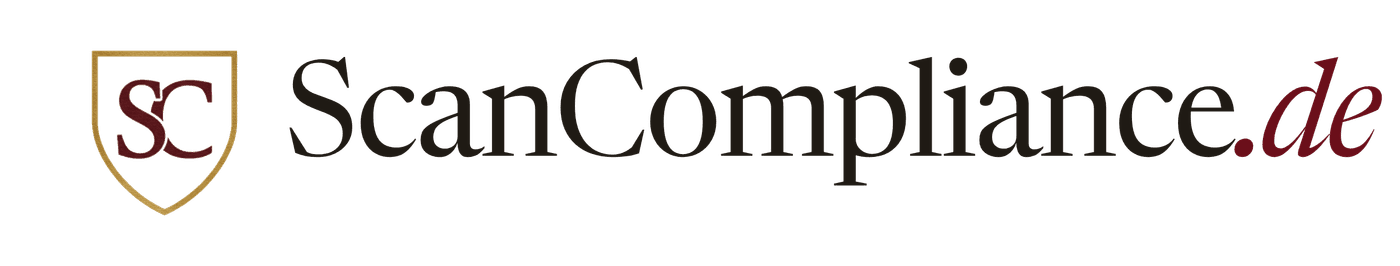 ScanCompliance.de — Logo (SC-Wappen mit Schriftzug)
